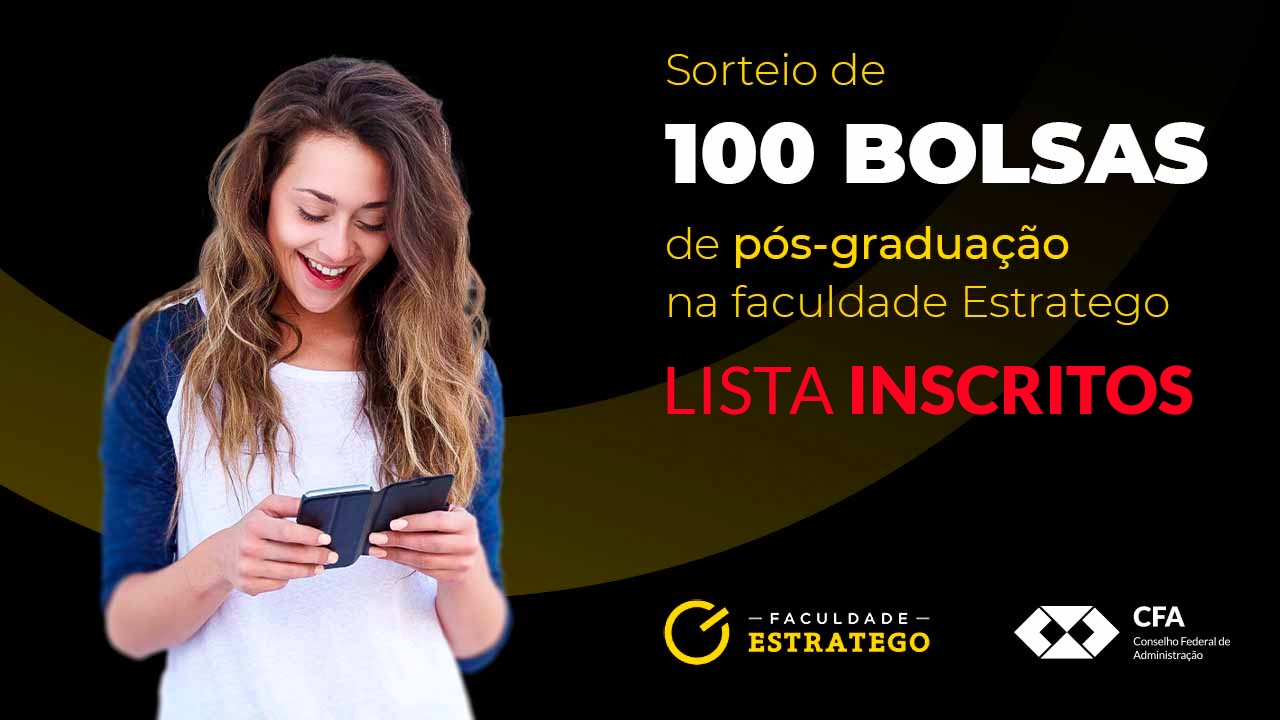 Read more about the article Lista de inscritos: Sorteio de Bolsas Estratego