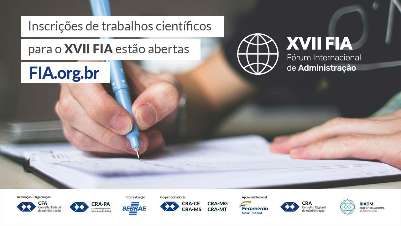 Read more about the article XVII FIA abre inscrições para trabalhos científicos