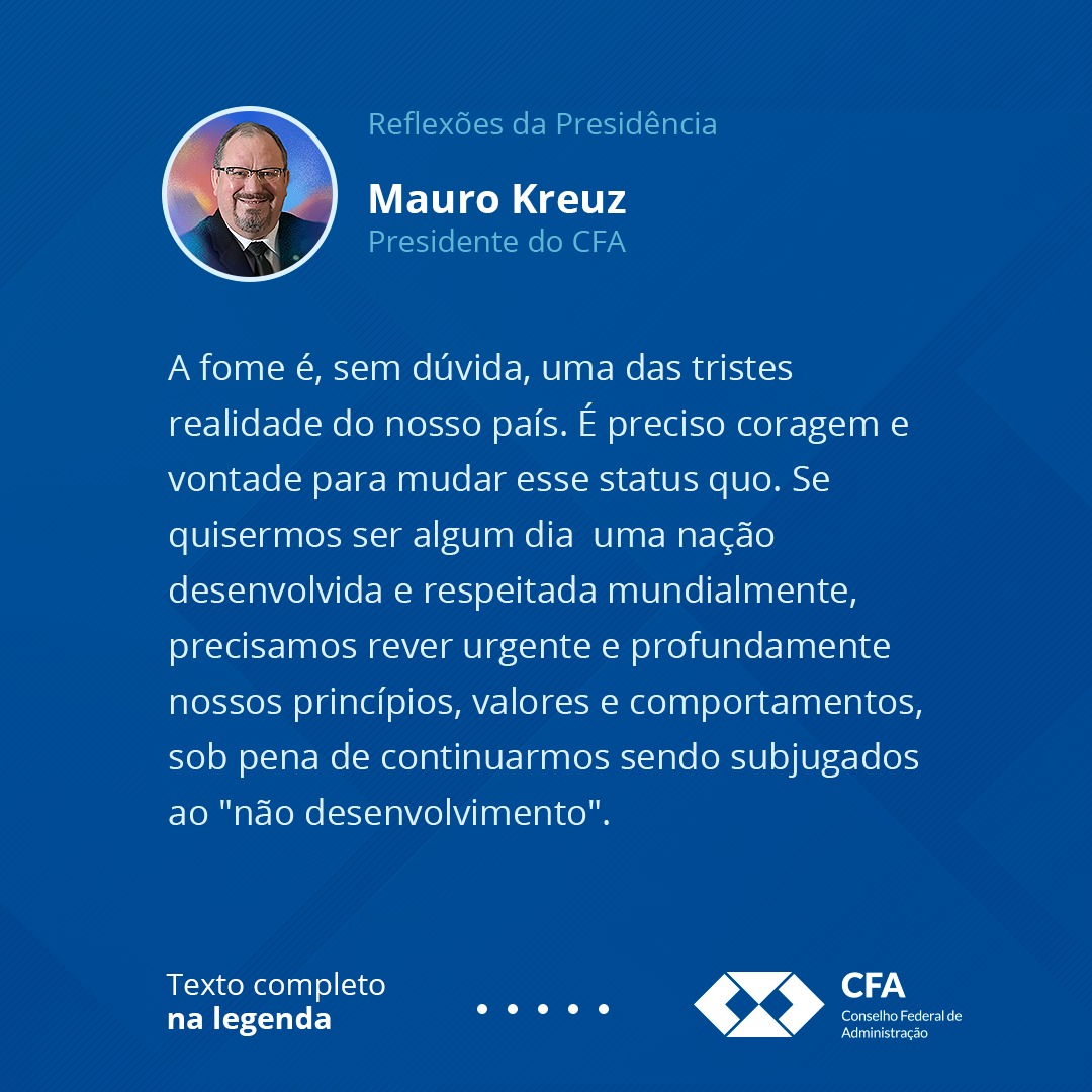 You are currently viewing Reflexões da presidência – O Brasil é considerado o celeiro do mundo