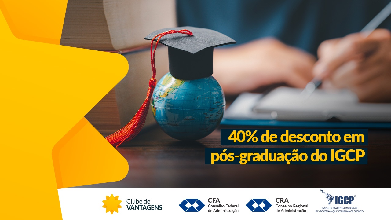 Read more about the article Novo parceiro do CFA, IGCP dá desconto de 40% em pós-graduação