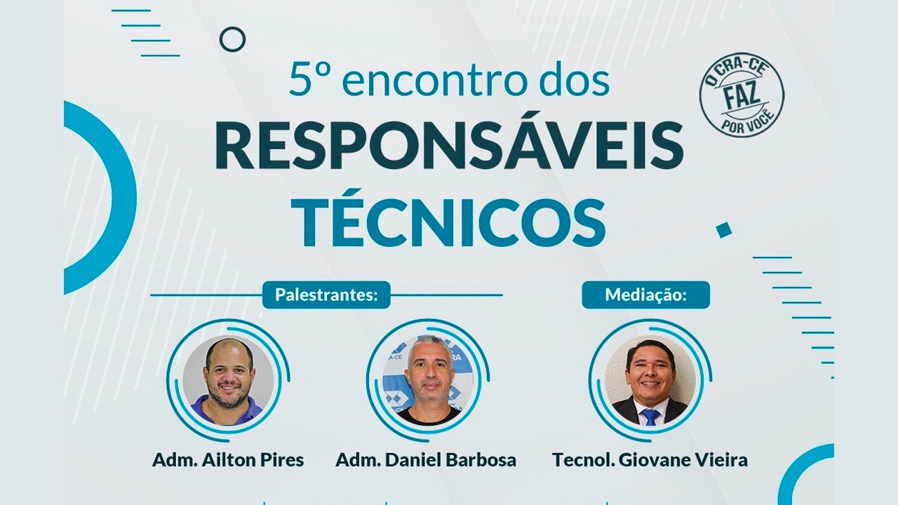 Você está visualizando atualmente 5º Encontro de Responsáveis Técnicos será realizado em Fortaleza