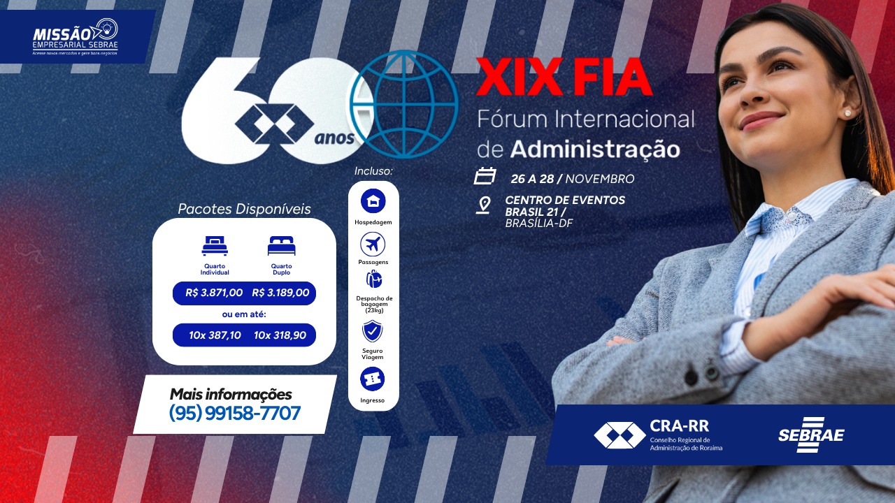 Leia mais sobre o artigo CRA-RR e Sebrae Roraima firmam parceria para impulsionar profissionais de Administração