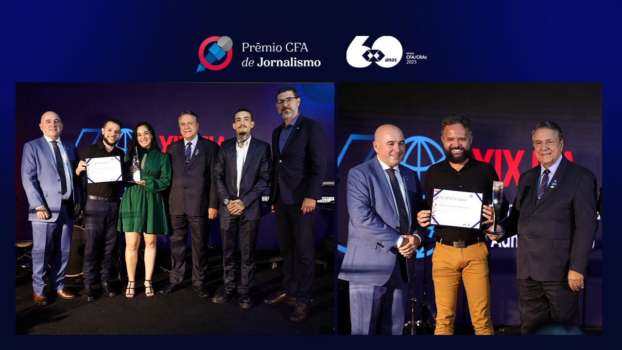 Leia mais sobre o artigo Prêmio CFA de Jornalismo consagra vencedores em cerimônia especial